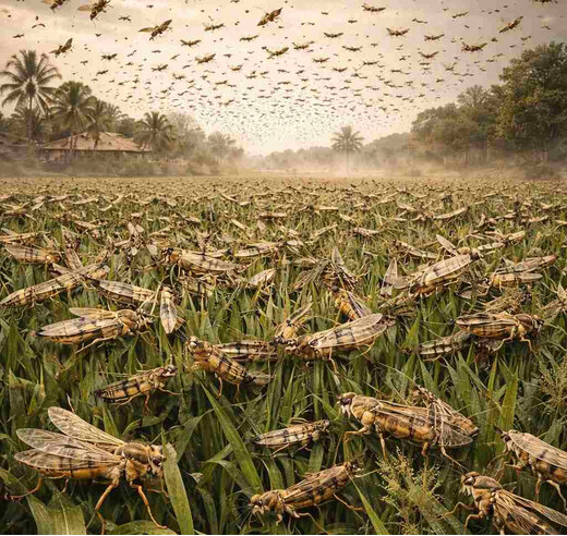 टिड्डी दल के खतरे को लेकर अलर्ट, किसानों को सतर्क रहने व तत्काल उपाय अपनाने की सलाह